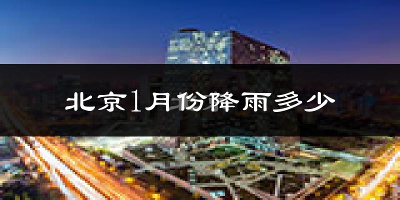 北京1月份降雨多少?