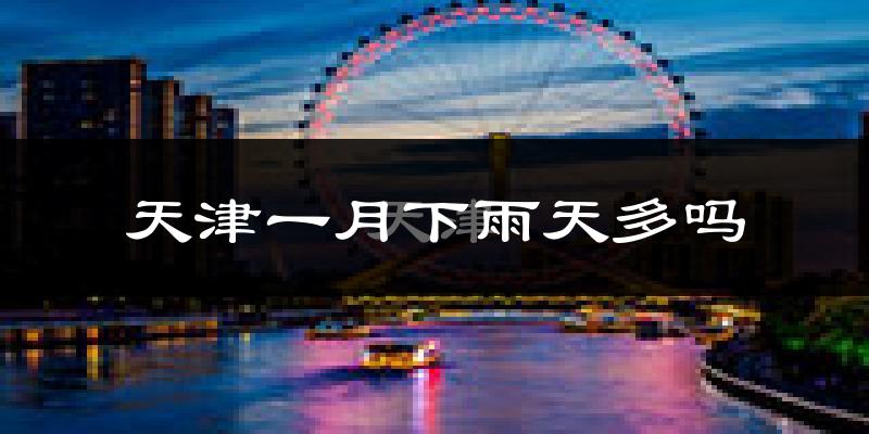 天津一月下雨天多吗?天津1月份降雨量多少?