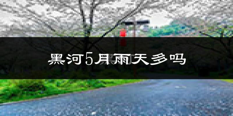 黑河5月雨天多吗?