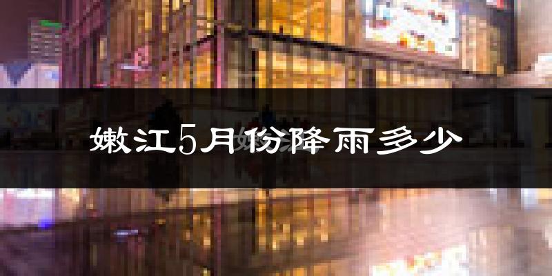 嫩江5月份降雨多少?