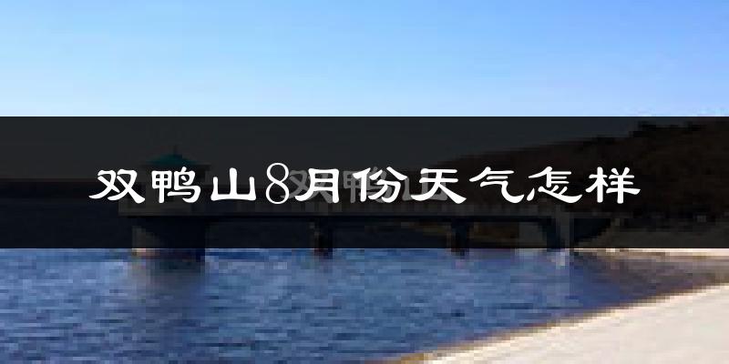 双鸭山市8月份天气如何?很热吗?