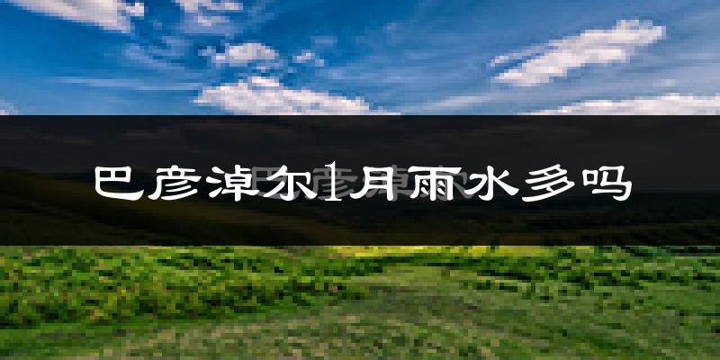 巴彦淖尔1月雨水多吗?