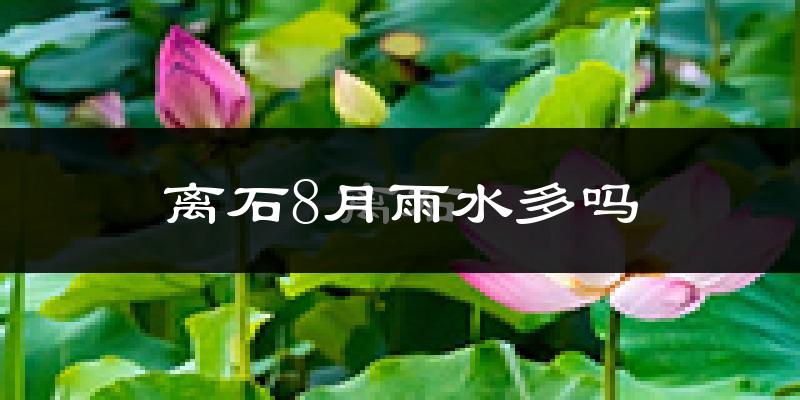 离石8月雨水多吗?