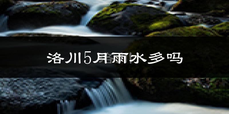 洛川5月雨水多吗?