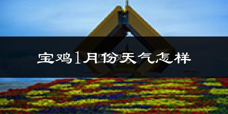 宝鸡市1月份天气如何?很冷吗?
