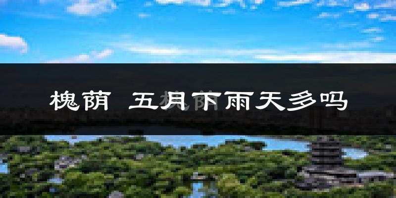 槐荫 五月下雨天多吗?槐荫 5月份降雨量多少?