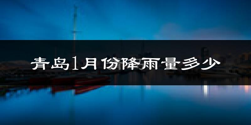 青岛1月份降雨量多少?青岛一月下雨多吗?