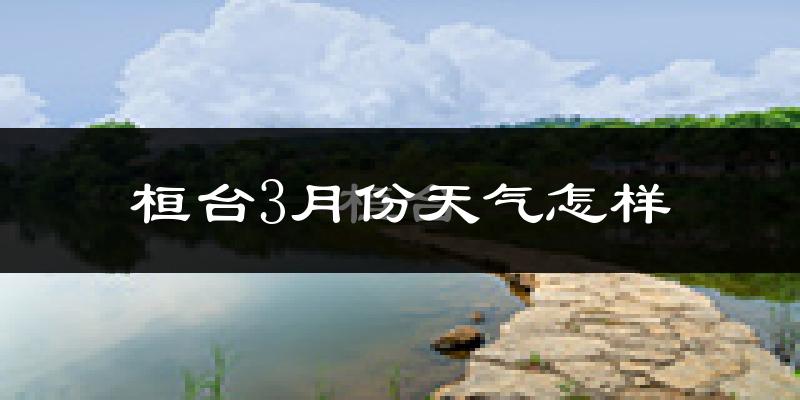 桓台县3月份天气如何?冷吗?