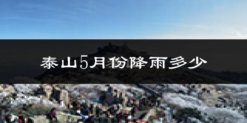 泰山5月份降雨多少?