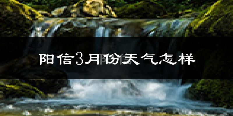 阳信县3月份天气如何?冷吗?