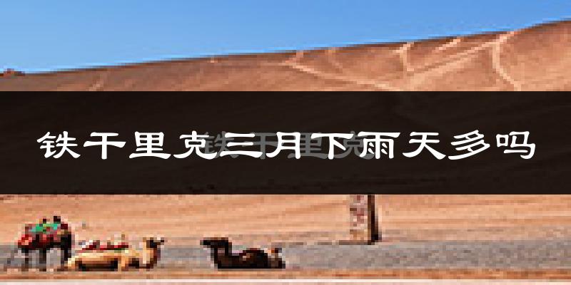 铁干里克三月下雨天多吗?铁干里克3月份降雨量多少?