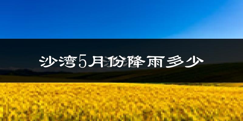 沙湾5月份降雨多少?