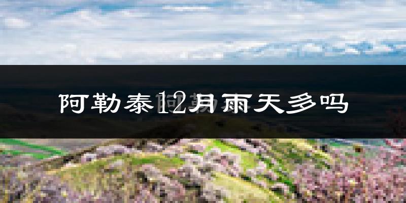 阿勒泰12月雨天多吗?