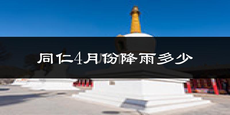 同仁4月份降雨多少?