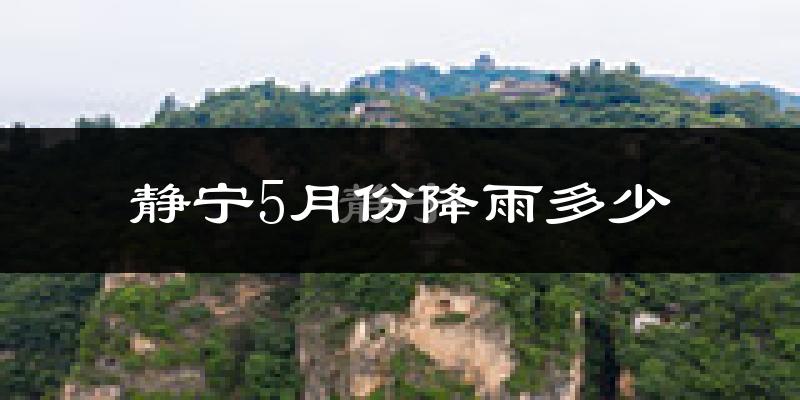 静宁5月份降雨多少?
