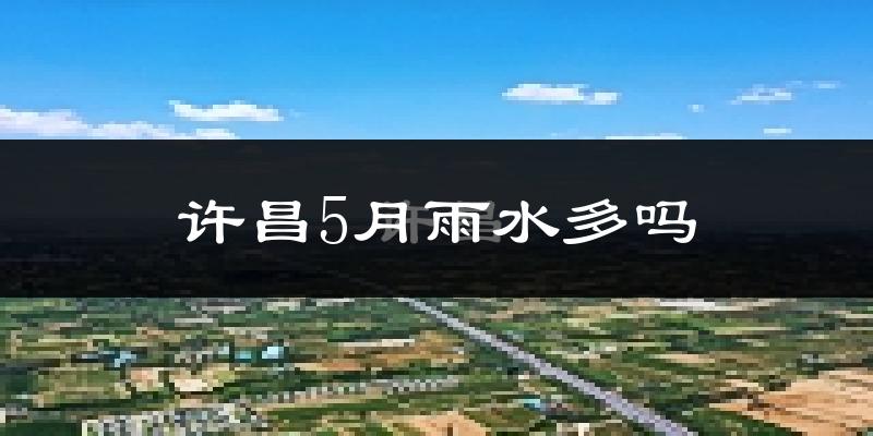 许昌5月雨水多吗?