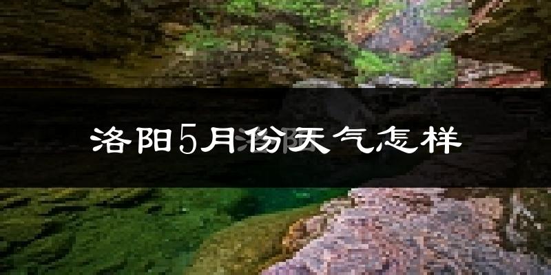 洛阳5月份天气如何?很热吗?