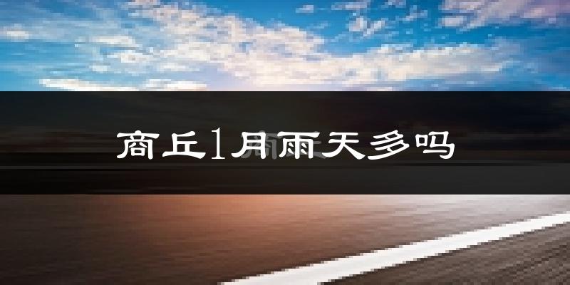 商丘1月雨天多吗?