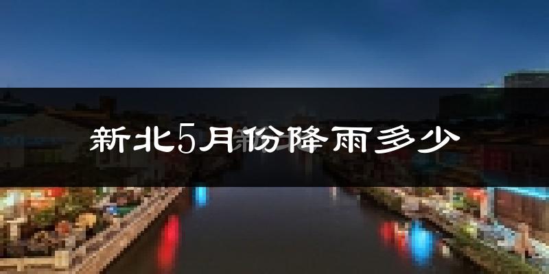 新北5月份降雨多少?