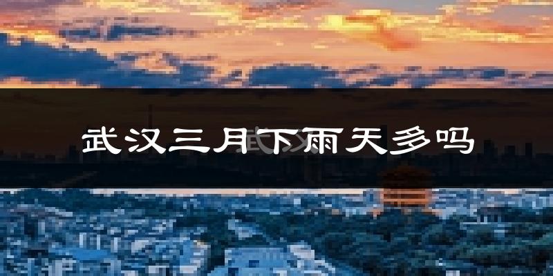 武汉三月下雨天多吗?武汉3月份降雨量多少?