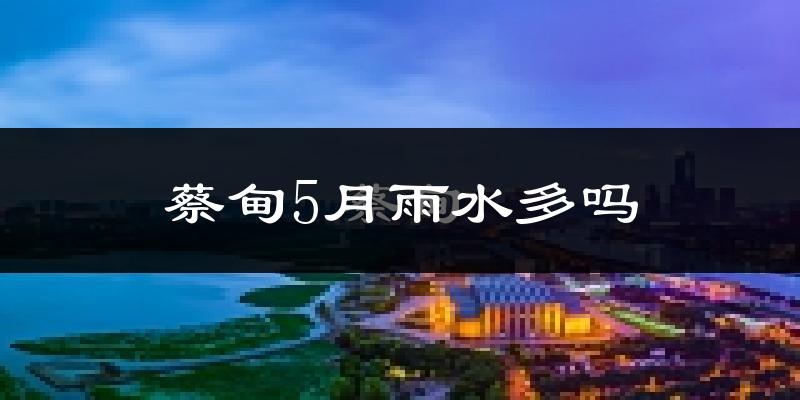 蔡甸5月雨水多吗?