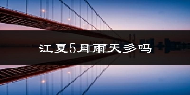 江夏5月雨天多吗?