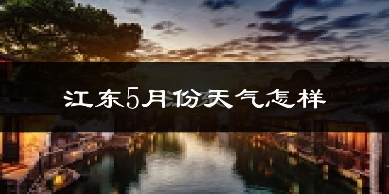 江东5月份天气怎样?江东五月冷不冷?