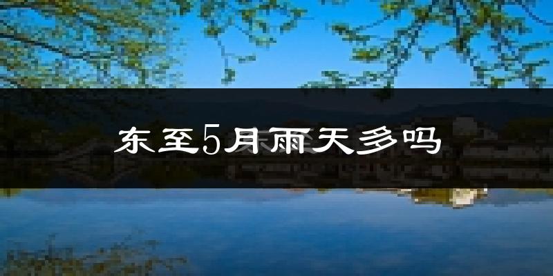 东至5月雨天多吗?
