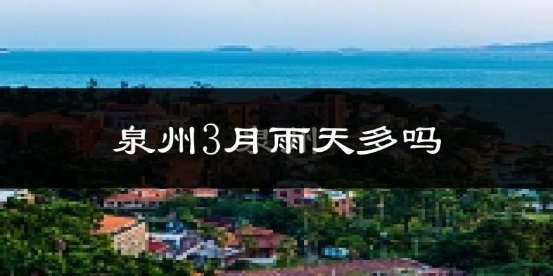 泉州3月雨天多吗?