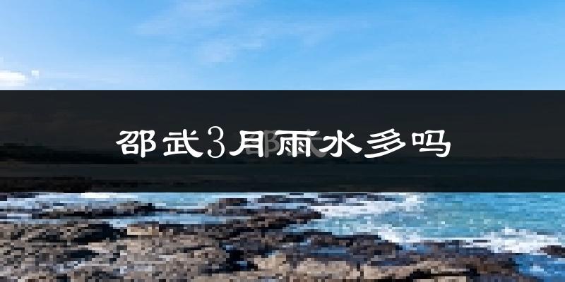 邵武3月雨水多吗?