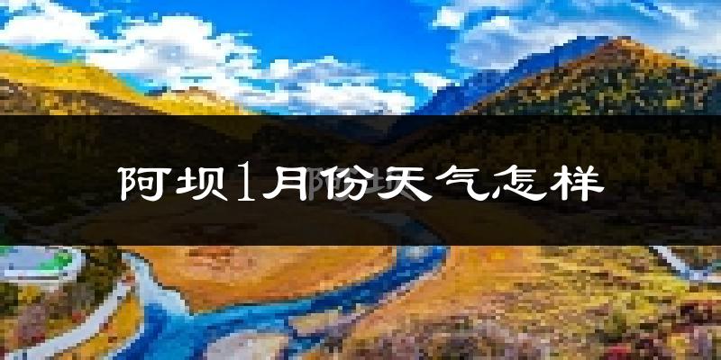 阿坝县1月份天气如何?很冷吗?