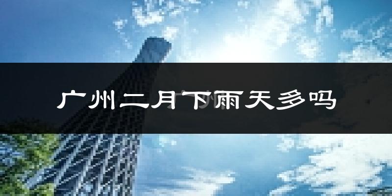 广州二月下雨天多吗?广州2月份降雨量多少?