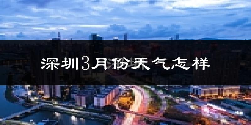 深圳3月份天气如何?冷热情况怎么样?
