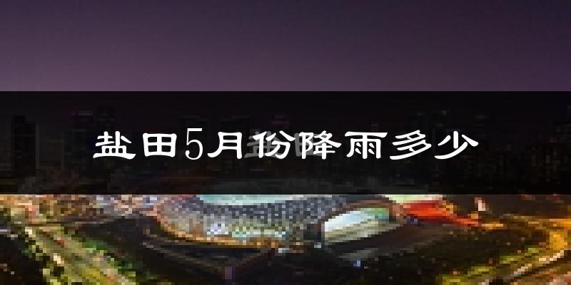 盐田5月份降雨多少?
