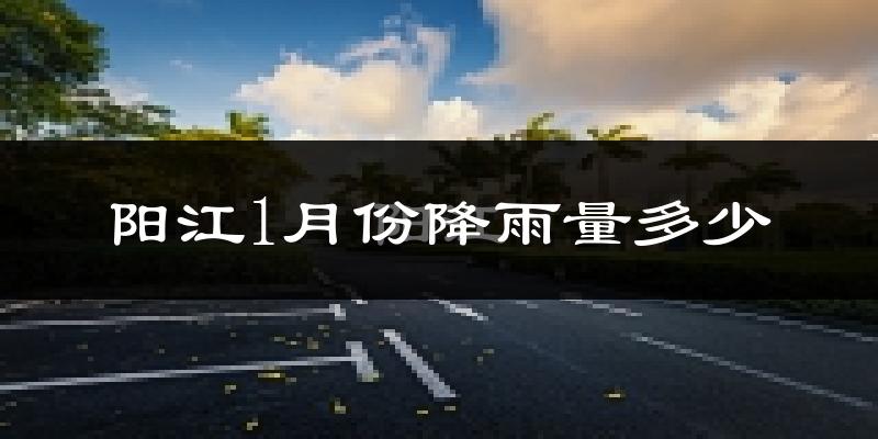 阳江1月份降雨量多少?阳江一月下雨多吗?