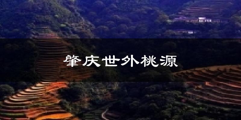 肇庆世外桃源天气预报十五天