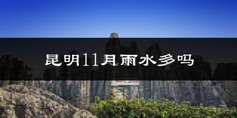 昆明11月雨水多吗?