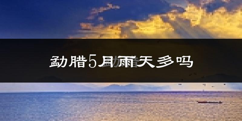 勐腊5月雨天多吗?