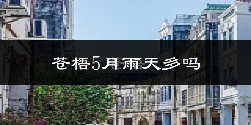 苍梧5月雨天多吗?