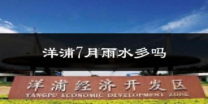 洋浦7月雨水多吗?