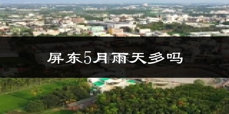 屏东5月雨天多吗?